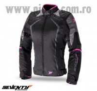 Geaca (jacheta) femei Racing Seventy vara/iarna model SD-JR49 culoare: negru/roz – marime: L